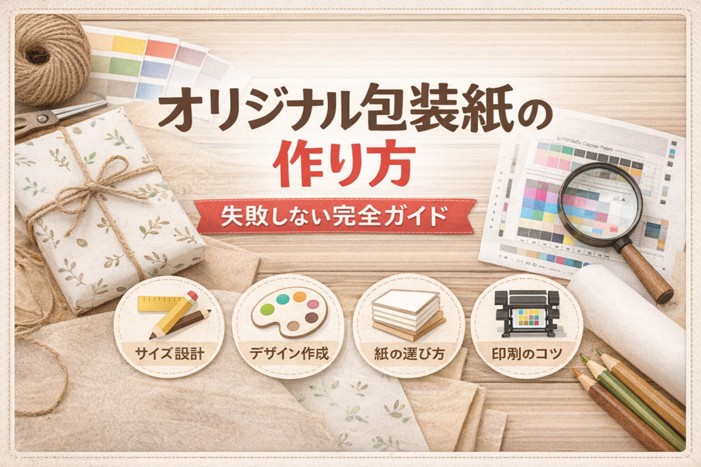オリジナル包装紙の作り方