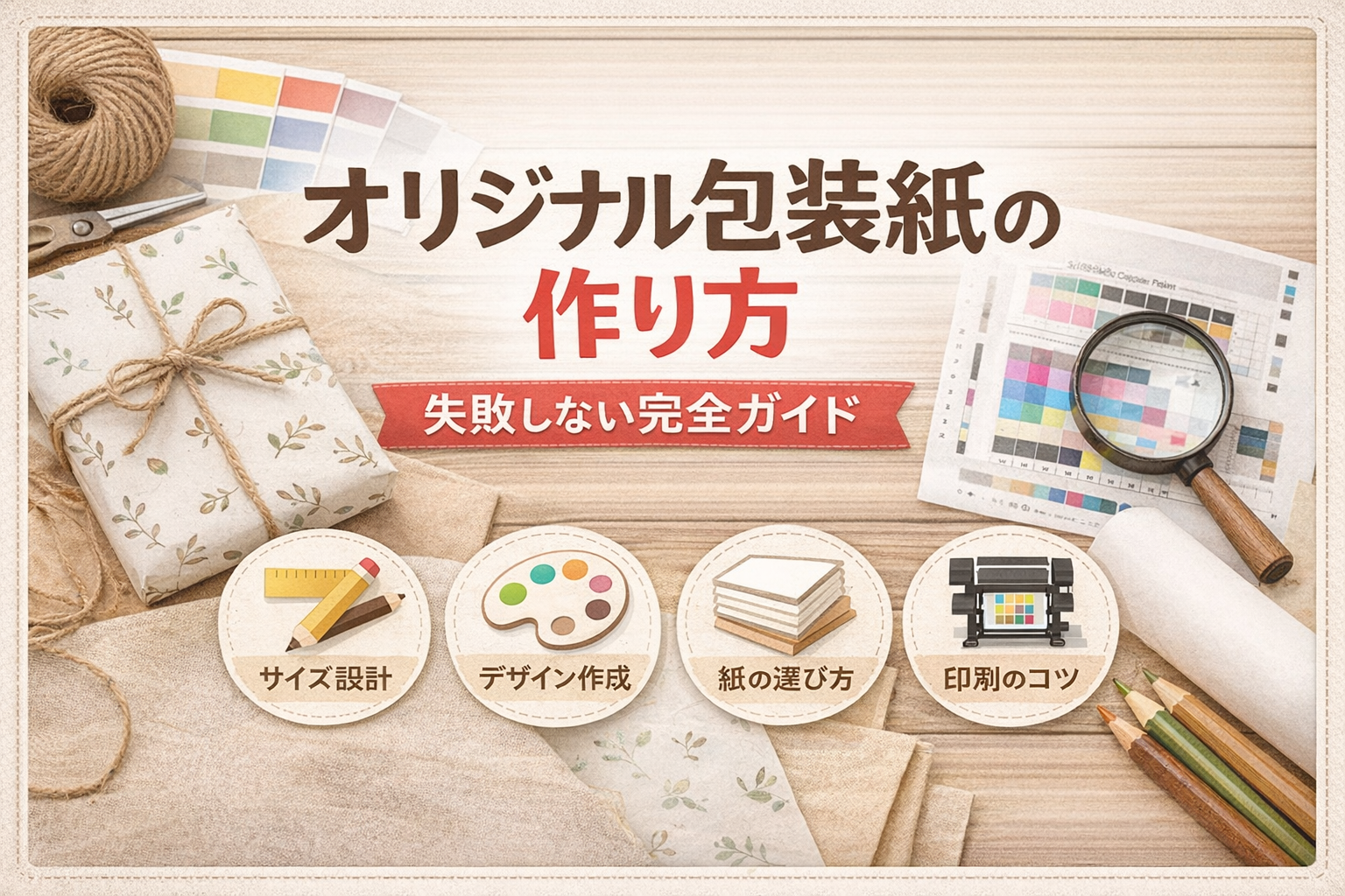 オリジナル包装紙の作り方