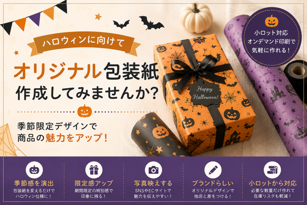 ハロウィン　包装紙